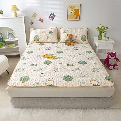 Ice silk latex mat three-piece summer ba washable dormitory