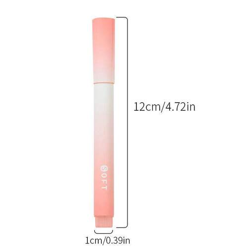 12 Pcs Colored Eye Highlighters with 4mm Wide Tip. Suitable