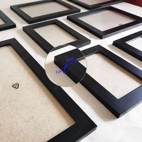 Natural Wooden Picture Frames Classic Photo Frame For Wall H