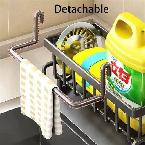 1set Plastic Dish Cloth & Sponge Holder, Household Faucet