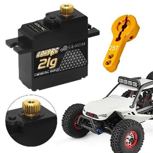 21G Waterproof RC Digital Micro Servo with 25T Servo Horn