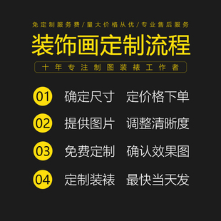 潮流艺术家版画订制高清无酸微喷装裱画框装饰画打印喷绘画芯