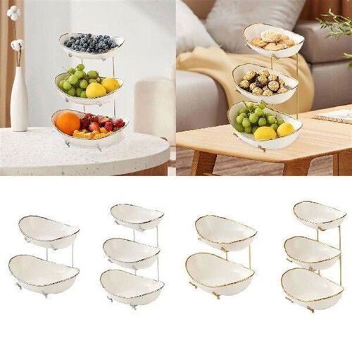 Fruit Bowl for Kitchen Counter Fruit Holder Modern for
