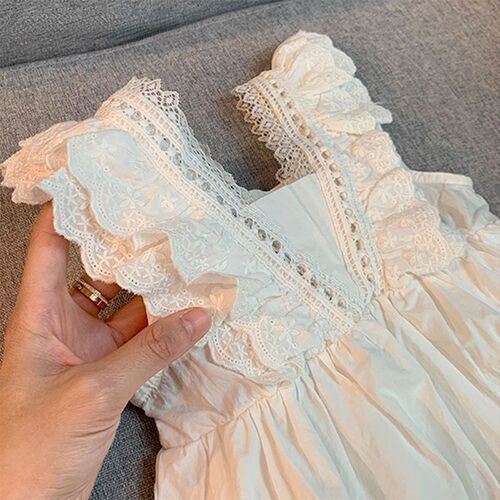Kids Girls Dresses 2023 New Summer Lace Princess Dresses Chi