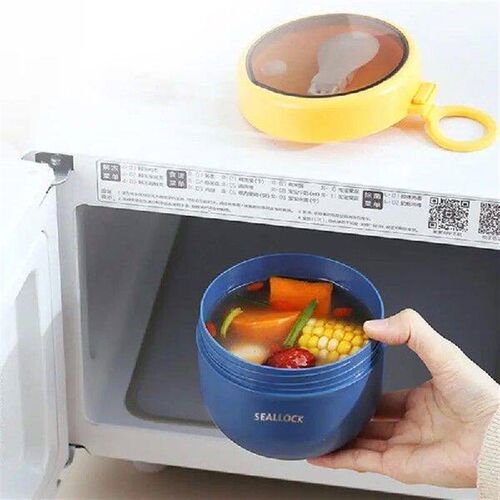 600ml Thermal Lunch Box Simple Portable Leak Proof Food