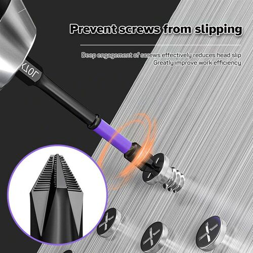 6/12PCS Magnetic Batch Head PH2 Cross Screwdriver Set Impact
