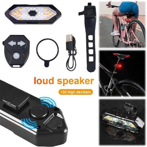 Bike Tail Light Wireless Bicycle Turn Signal Rear Light LED