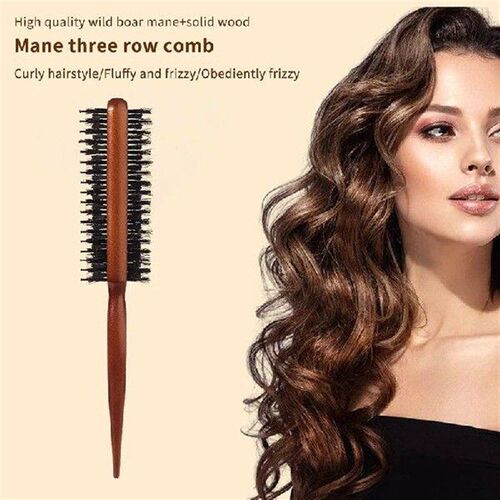 Double-Sided Salon Teasing Back Hair Brushes Boar Bristle