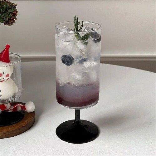 Glass High Foot Drink Cup Household Kitchen Tool Restaurant