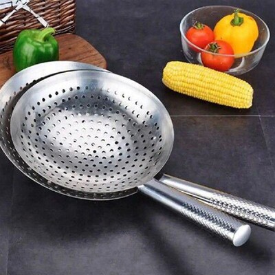 1pc ThickenedLarge Mesh Colander Spoon Oil Strainer Filter