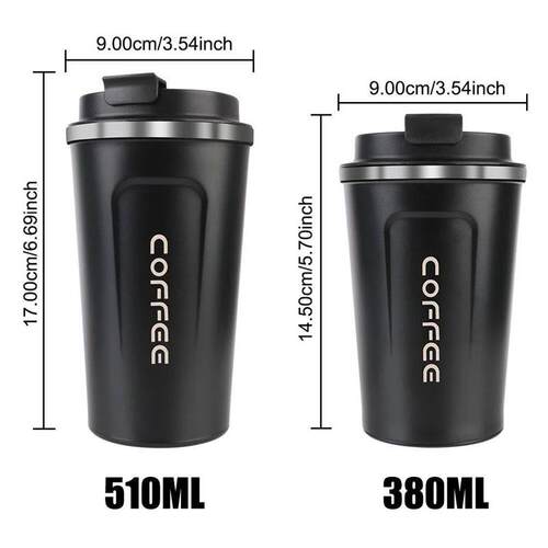 Thermo Cafe Car Thermos Mug for Tea Water Coffee Leak_Proof