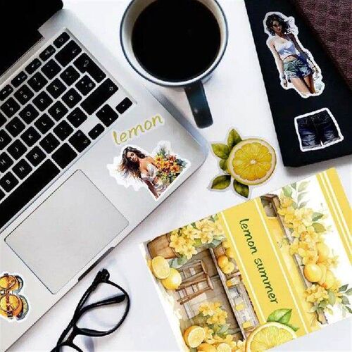 Lemon Stickers For Scraping Flower Scrap Decorative