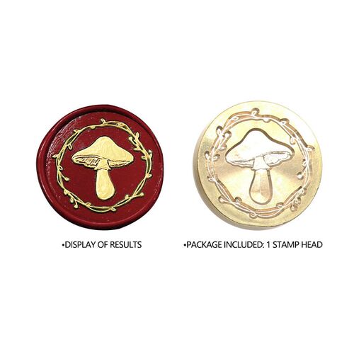Wax Stamp 25MM Wax Seal Flowers Leaf Mushroom Sealing Stamp