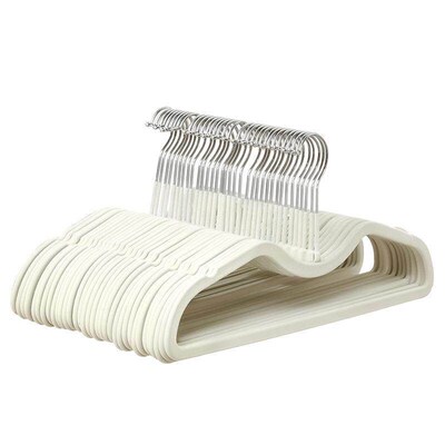 Short-necked velvet hangers for home use, designed to hang c