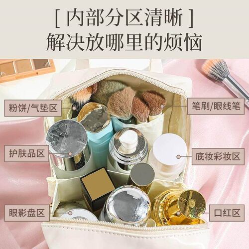 Womens Handheld Cosmetic Bag 2024 New Portable Storage Bag