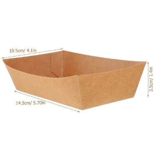 100 Pcs Paper Boat Box Trays for Food Serving Sushi Plate