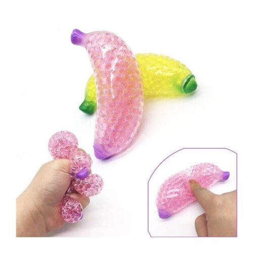 Banana Squeeze Toy Slow Bouncng Ball Sss Relef Sensory