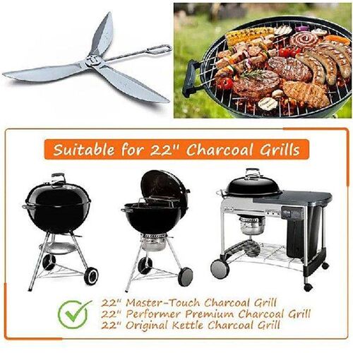 8-1/2-Inch One-Touch Cleaning System Kit For Weber Grill
