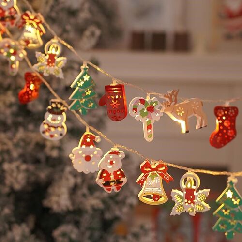 Christmas Light String LED Outdoor Santa Claus Lantern灯串