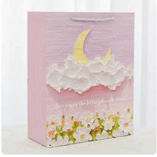 Cartoon Christmas paper kraft snack birthday hand bag礼品袋