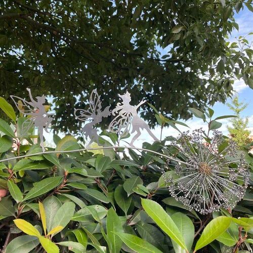 Garden Decorative Stake Fairies And Dandelions Dance Togethe