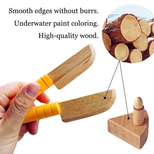 Children Simulation Birthday Cake Wooden Toy Pretend Play Be