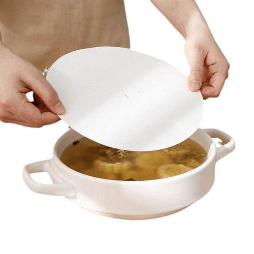 Oil-absorbing paper for food, used for drinking soup in the
