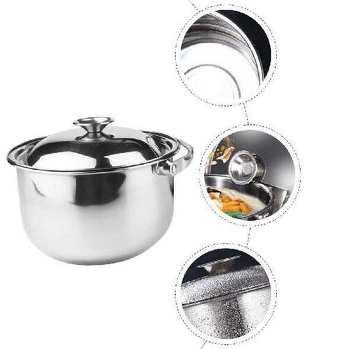 Pot Soup Cooking Steel Stainless Stock Stew Bowls Mixing