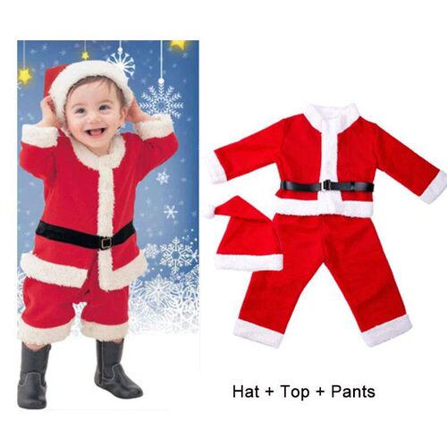 Christmas Costumes For Girls Princess Dress Santa Claus Boys