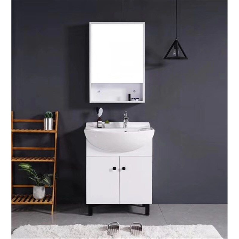 82陶瓷超深超大洗手洗头洗脸大肚盆 多层实木免漆板浴室柜