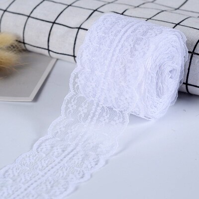 10Meters/Lot 4.5cm Lace Tape DIY Apparel Sewing Fabric White