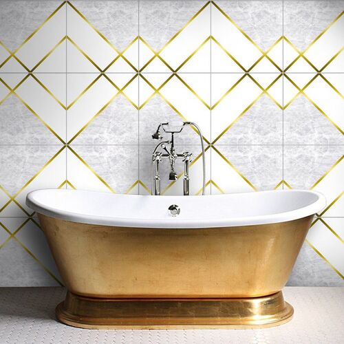 Waterproof Marble Self Adhesive wallpaper PVC Tile stickers