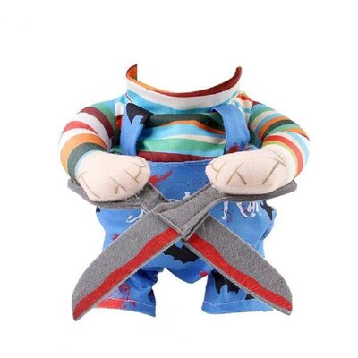 Fear-enhancing Pet Costume Funny Scissor-shaped Cat Costume