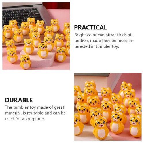 16 Pcs Mini Wobble Toy Tumbler Wobbling Car Toys for