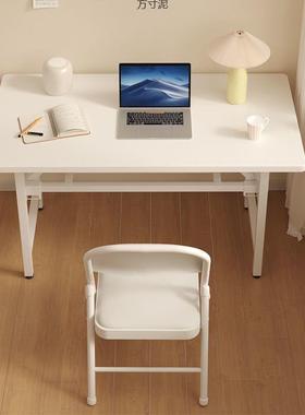 折叠子免安吃装携学习桌折叠桌出租桌屋饭桌写字桌长方便形989培