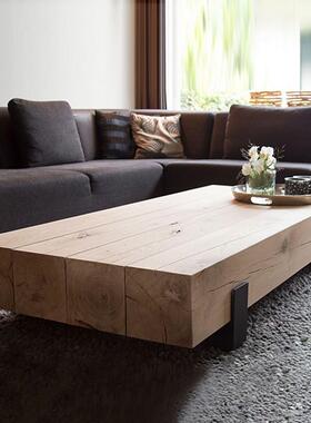 哇奥原木几创意个民宿酒店北欧简l茶oft工业72973约风实性木复古