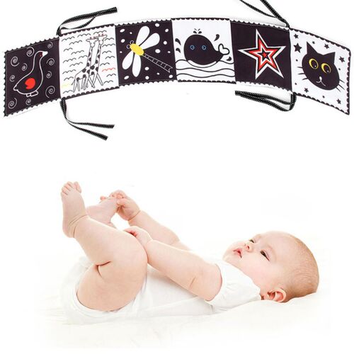 Sensory Cloth Book High Contrast Baby Toys 0-12 Months Newbo