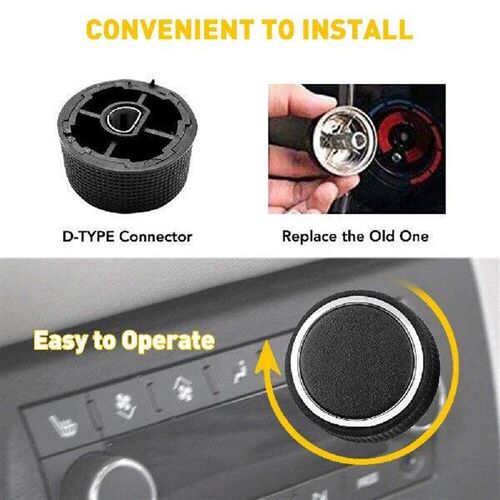 1/2Pcs Car Rear Radio Audio Volume Control Knob Replacement