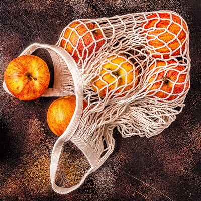 Portable Reusable Grocery Bags Fruit Vegetable Bag Washable