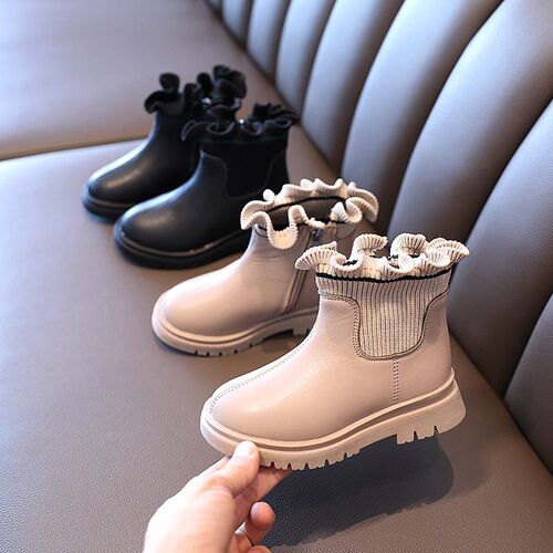 New Children Shoes Boots for Girls Size 22-37 Winter Boots f