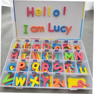Magnetic Letters 10/26 Pcs Uppercase Lowercase Foam Alphabet