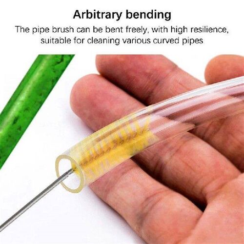 90/155/200cm Pipe Cleaning Brush Flexible Double Ended Hose