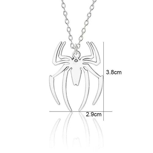 Kpop Fashion Spider Halloween Pendants Round Cross Chain Men
