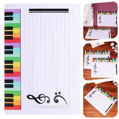 Music Notes Exercise Board White Writable Staff Whiteboard