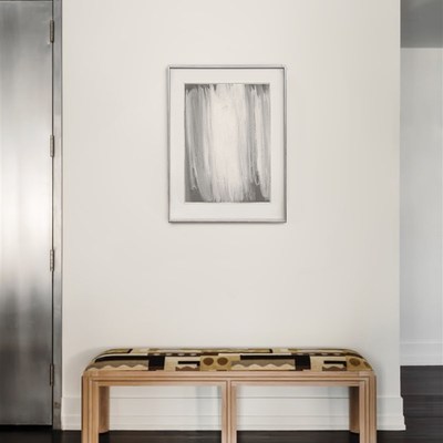 crisis rt 97 银色框抽象艺术微喷装饰画金属感灰色办公室挂画