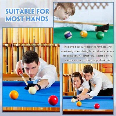 NEW-60Pcs Breathable Billiard Gloves Snooker Left Right