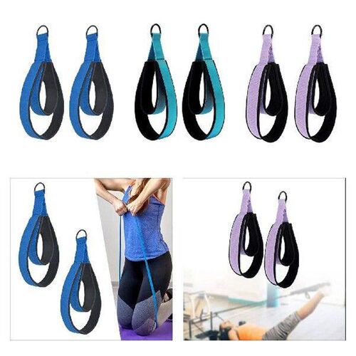 2 Pieces Pilates Double Loop Strap Exercise Strap Pilates
