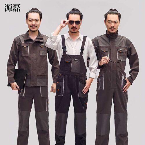 Multi-Pocket Overalls Overalls Suit Mens Long-Sleeved Wear-