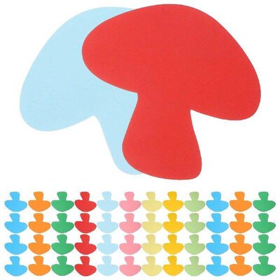 Decorations Arrangement Paper Cut Mushroom Shape Cutouts