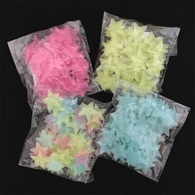 Luminous Stars Wall Stickers Fluorescent Stickers Kids Toys